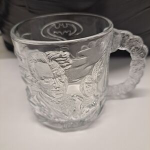 Batman  Forever Two - Face Glass Mug  1995 Mcdonald's.